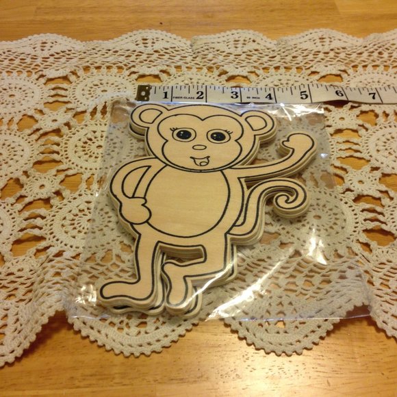 Craft Cut Outs - Monkeys - 33 pieces - Craft / Painting Wood Art - Picture 3 of 3